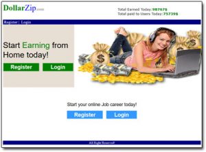 DollarZip.com Website Screenshot Thumbnail