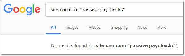 Passive Paychecks CNN