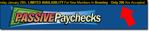 Passive Paychecks System Limited Availability Banner