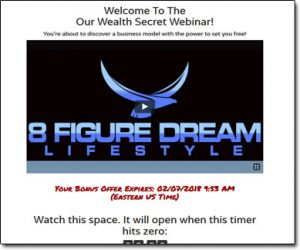 8 Figure Dream Lifestyle Website Screenshot
