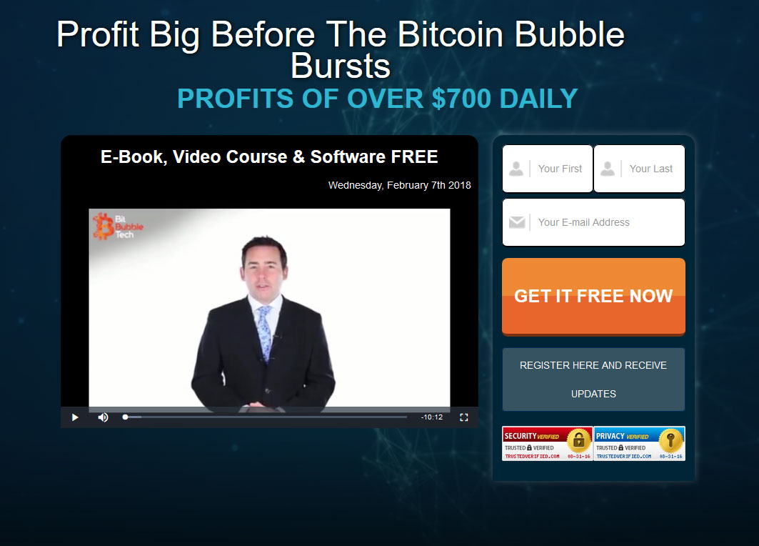 Bit Bubble Tech Website Screenshot