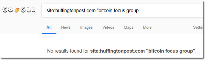 Bitcoin Focus Group Huffington Post