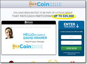 Bitcoin Focus Group Website Screenshot
