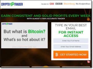 Crypto CFD Trader Website Screenshot