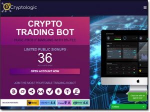 Cryptologic Trading Bot Website Screenshot