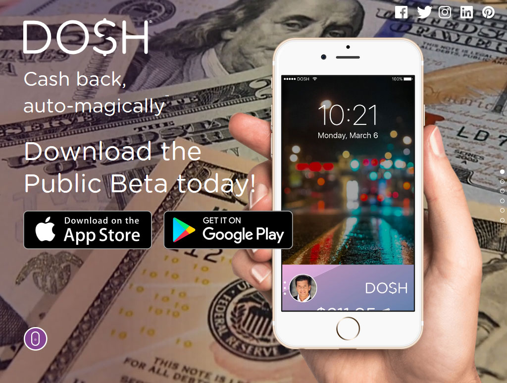 DOSH App Website Screenshot