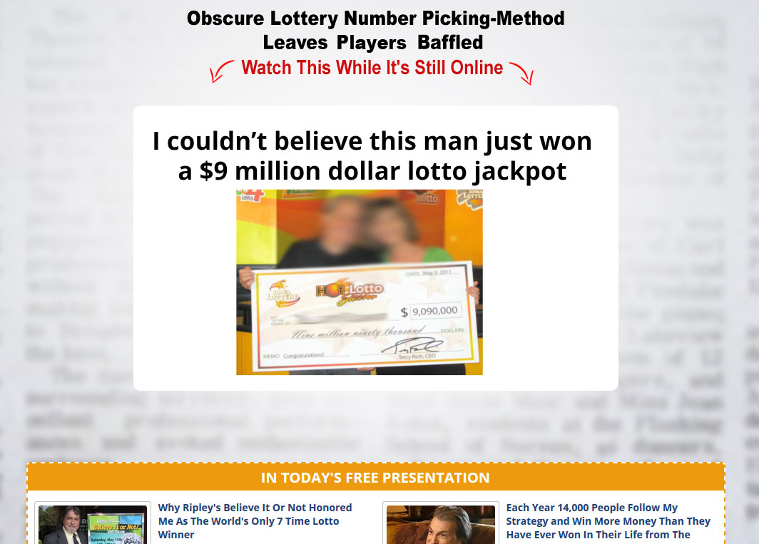 Lotto Dominator Website Screenshot