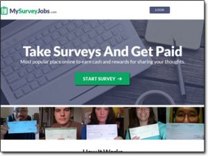 My Survey Jobs Website Screenshot