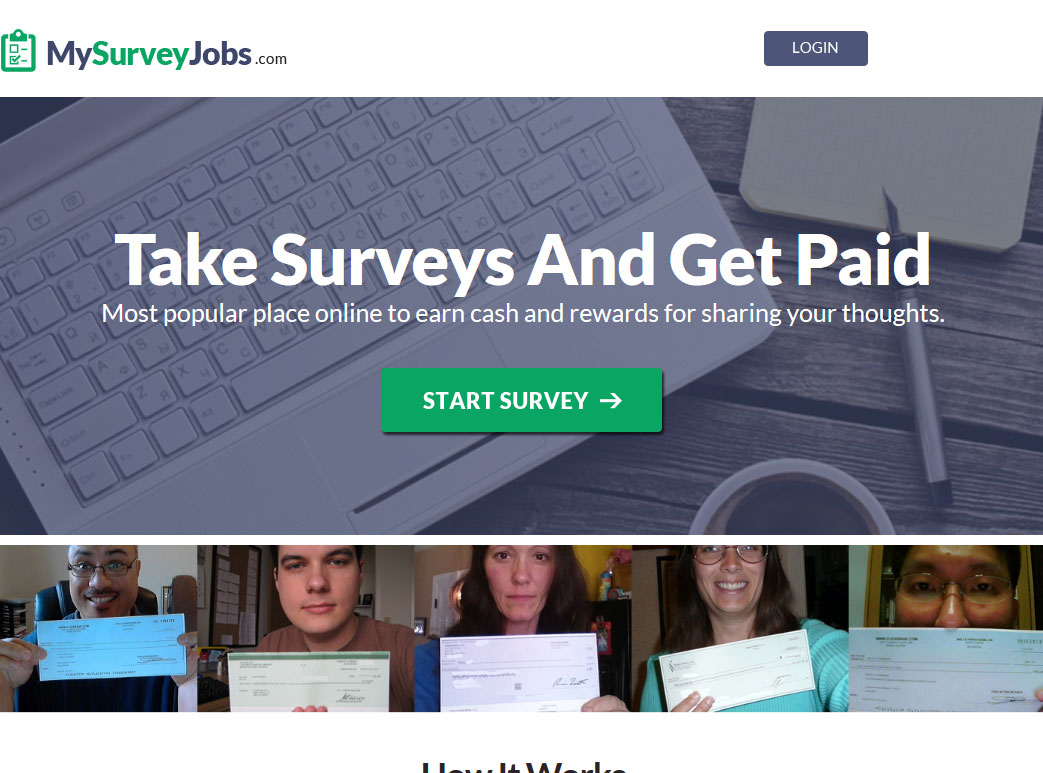 My Survey Jobs Website Screenshot