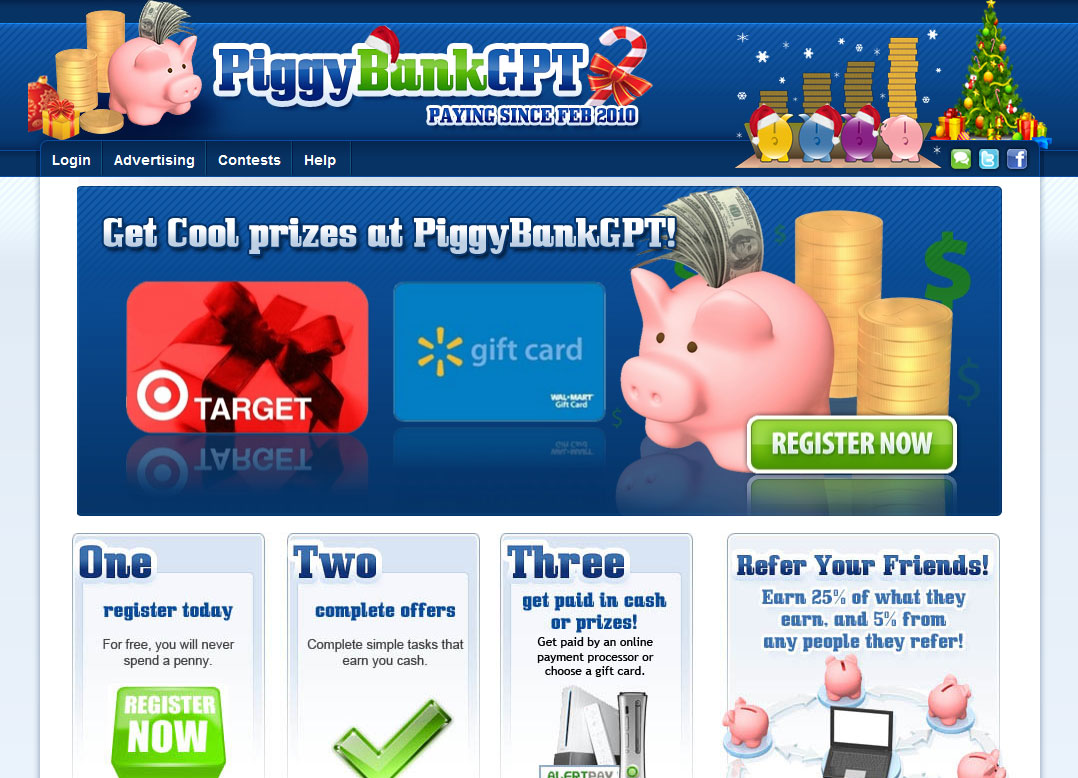 Piggy Bank GPT Website Screenshot