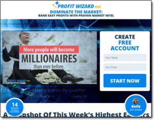 Profit Wizard Pro Website Screenshot