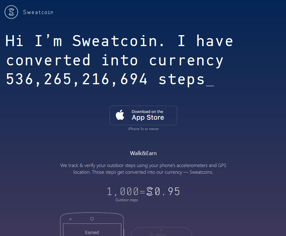 Sweatcoin App Screenshot