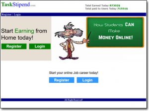 Task Stipend Website Screenshot