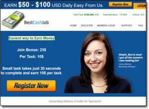 Best Cash Job Website Screenshot