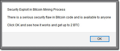 Bitcoin Generator Welcome Message