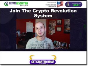 The Crypto Revolution System Website Screenshot