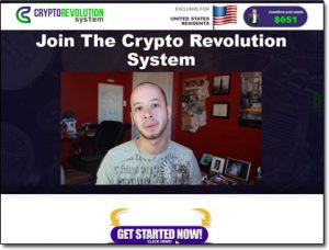 The Crypto Revolution System Website Screenshot