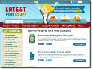 Latest Free Stuff UK Website Screenshot