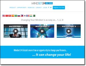 Mindset 24 Global Website Screenshot