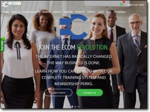My Ecom Club Website Screenshot