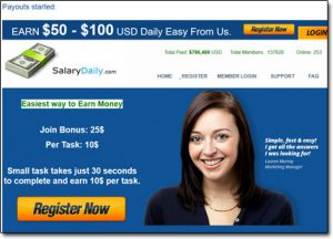 Salary Daily Website Screenshot