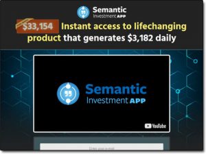 Semantic Investment App Website Screenshot