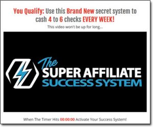 The Super Affiliate Success System Website Screenshot