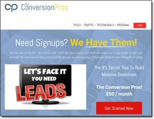 The Conversion Pros Website Screenshot