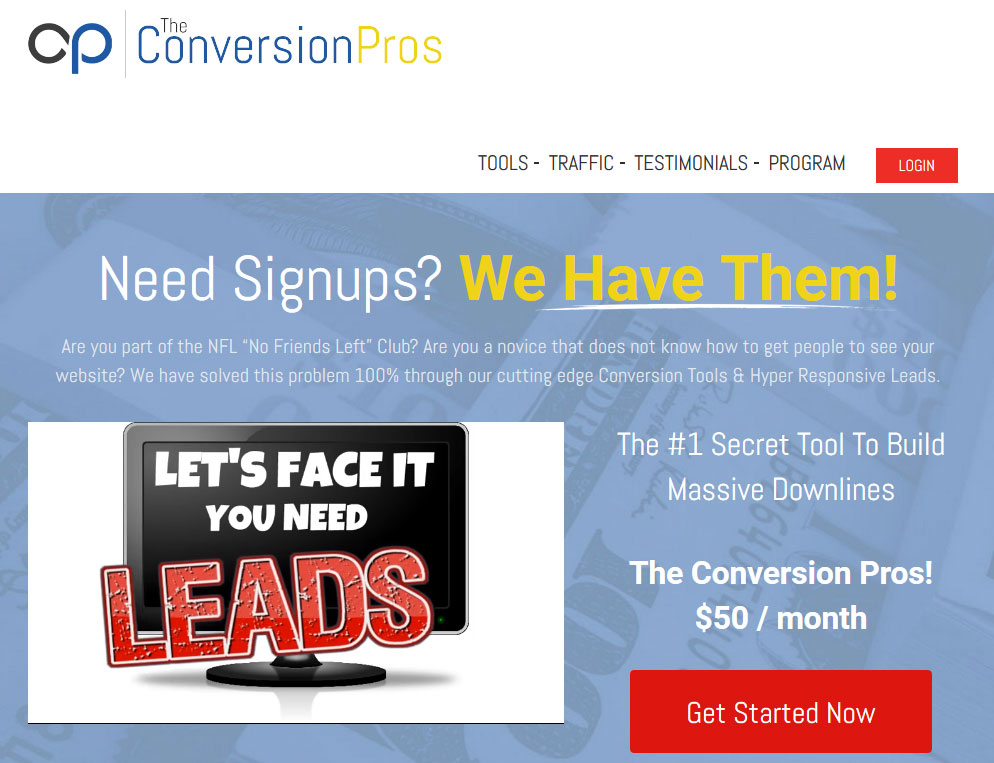 The Conversion Pros Website Screenshot
