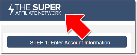 The Super Affiliate Network Signup Form
