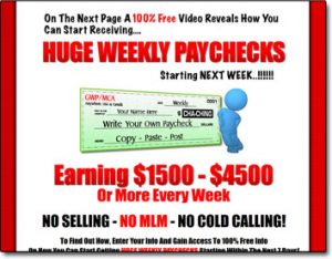 Get Weekly Paychecks Website Screenshot