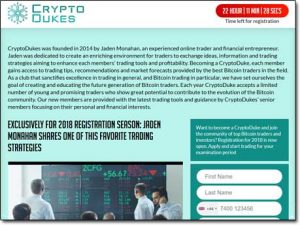 Crypto Dukes System Website Screenshot