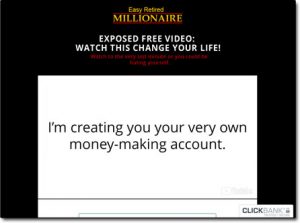 Easy Retired Millionaire Website Screenshot