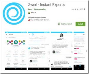 Zwerl Instant Experts App Screenshot