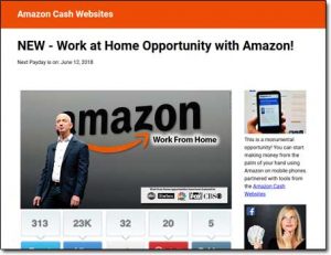 Amazon Cash Websites System Screenshot