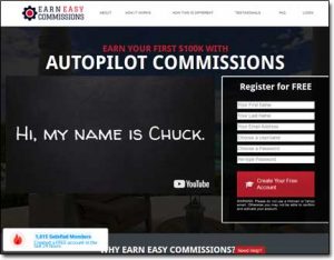 Earn Easy Commissions Website Screenshot