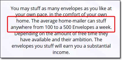 Envelope Work Job Description