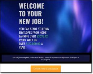 Envelope Work Job Website Screenshot