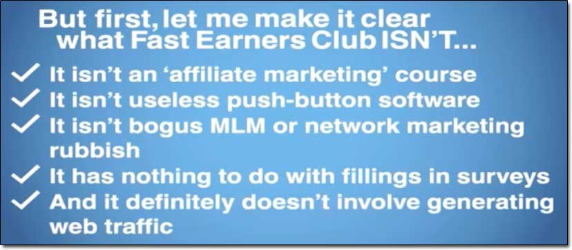 Fast Earners Club Claims