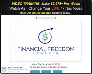 Financial Freedom Forever Website Screenshot
