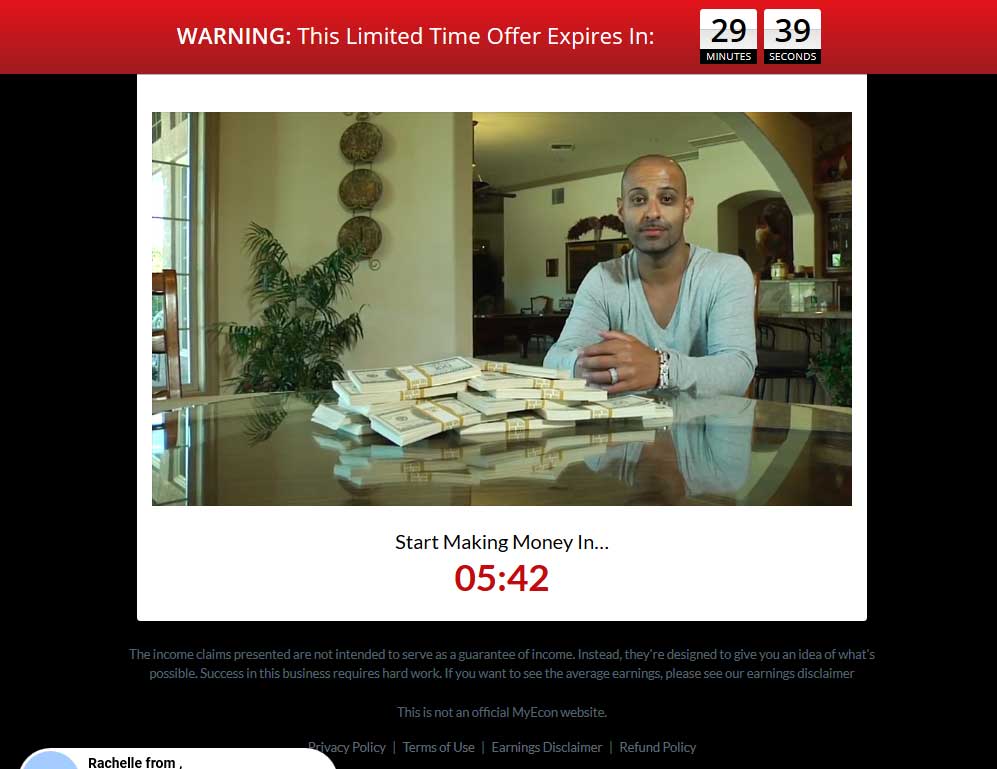 Instant Income Method System Website Screenshot