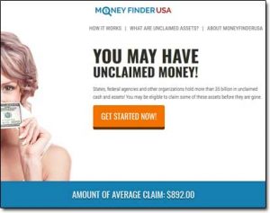 Money Finder USA Website Screenshot