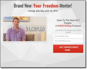 Your Freedom Mentor Website Screenshot