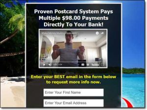 Postcards To Wealth System Website Screenshot