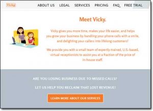 Vicky Virtual Website Screenshot