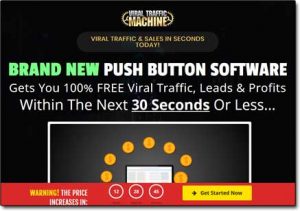 Viral Traffic Machine Website Screenshot