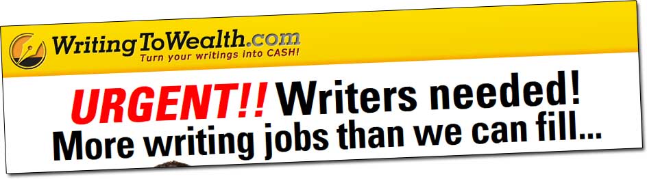 Writing To Wealth Jobs