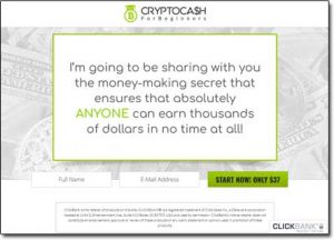Crypto Cash For Beginners System Website Screenshot