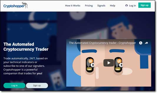 CryptoHopper Website Screenshot