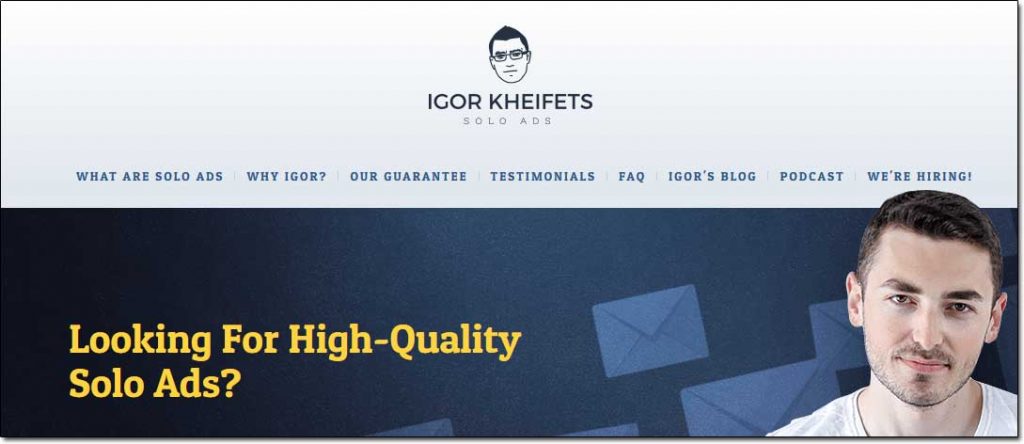 Igor Kheifets Solo Ads